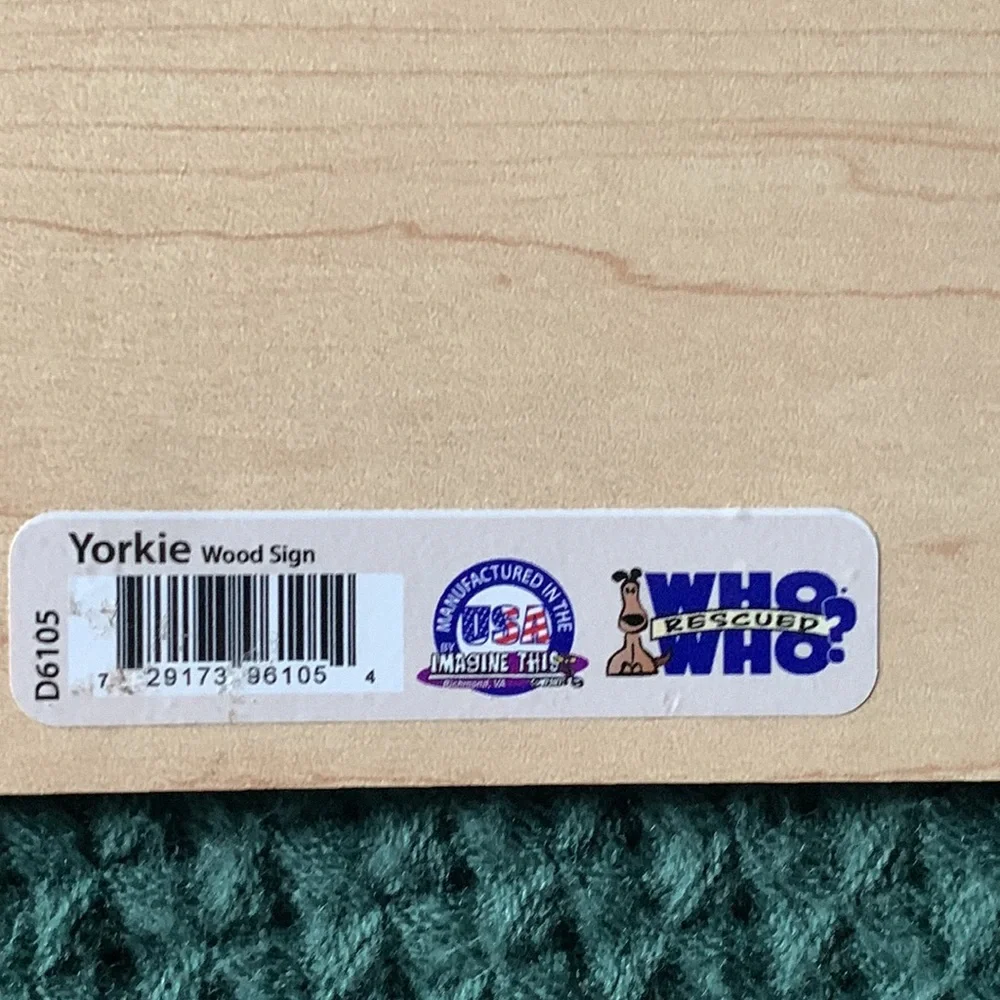 Yorkie door/wall decor